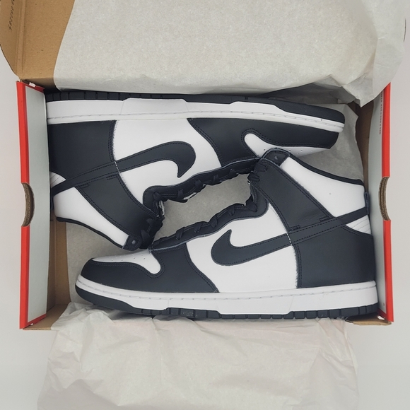 Nike Dunk High Retro Panda Black White DD1399-105 Men’s Size 11.5 - NEW - Picture 7 of 10